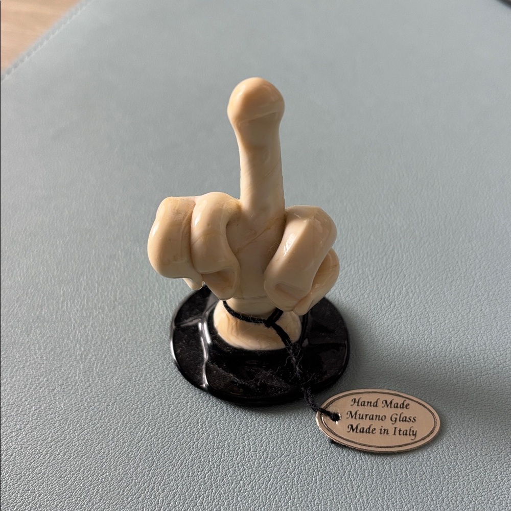 Murano Glass Hand Gesture Sculpture